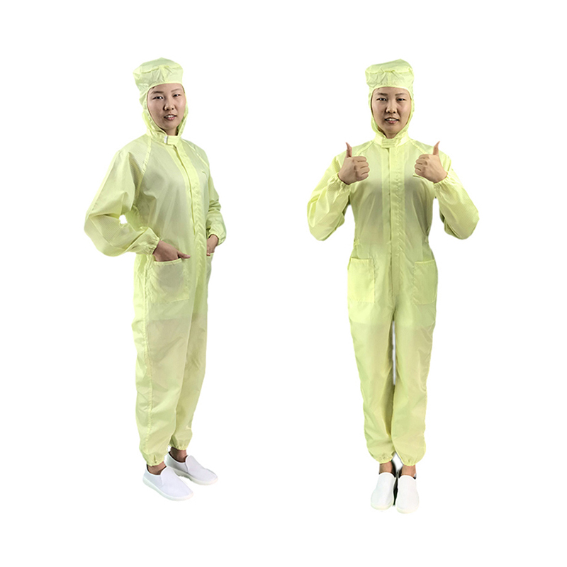 Anti -Statik Orta Açık Kapşonlu Tulum