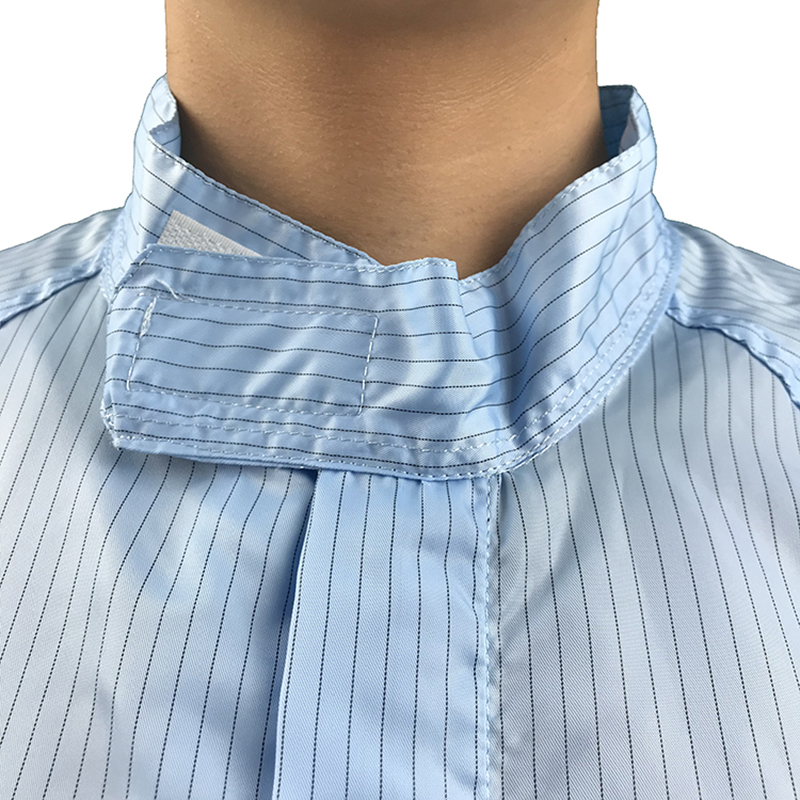 Anti -statik ayakta durma yakalı tulum