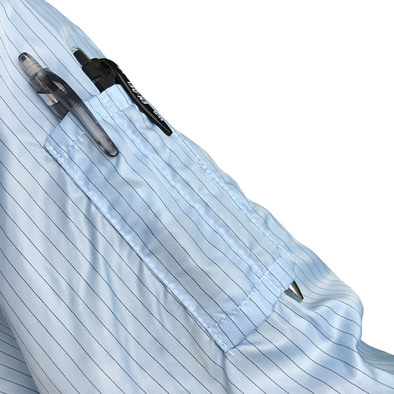 Anti -statik ayakta durma yakalı tulum