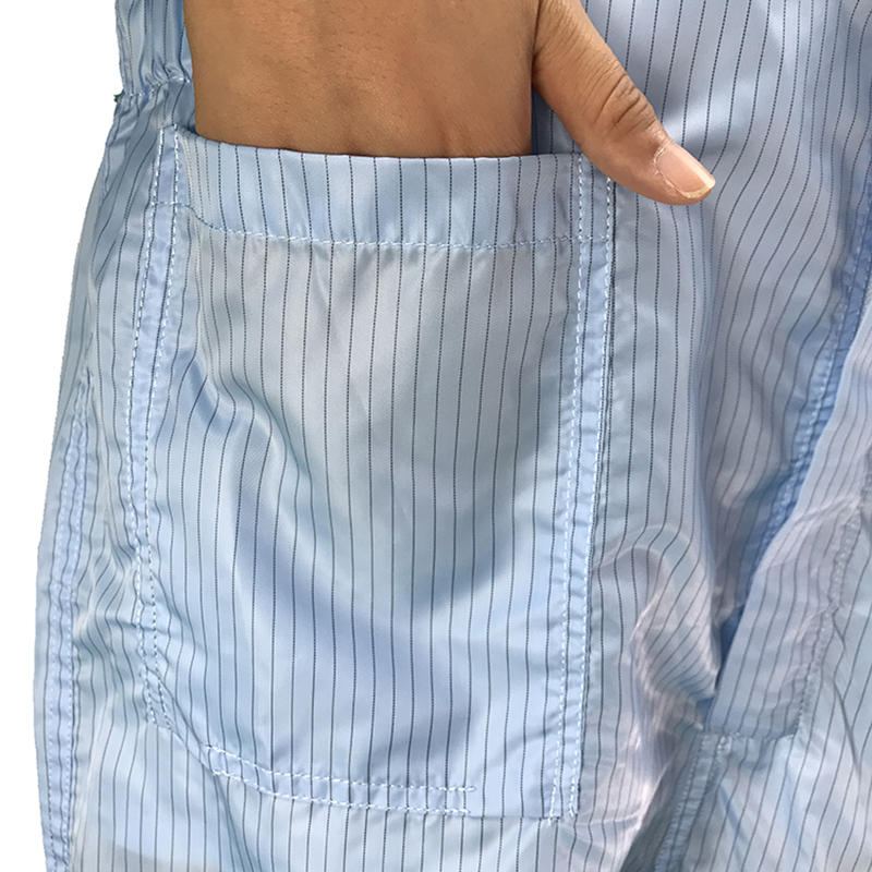 Anti -statik ayakta durma yakalı tulum